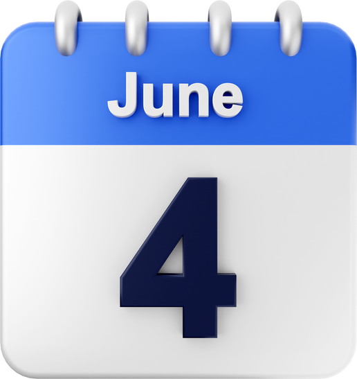 3d calendar june 4