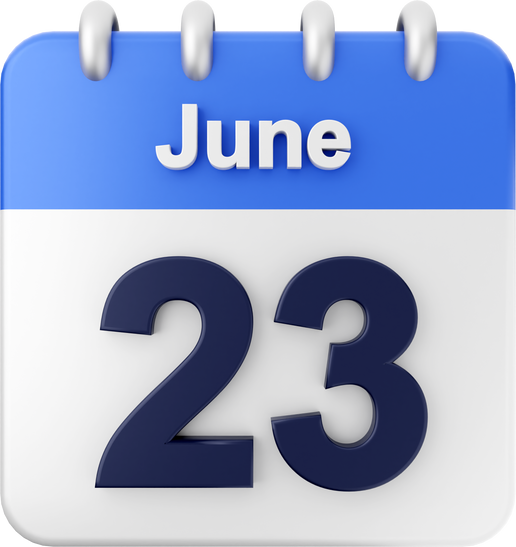 3d calendar june 23